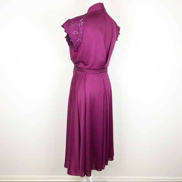 VINTAGE | Ayres by E. Eysen Crochet Wrap Dress - Picture 9 of 14
